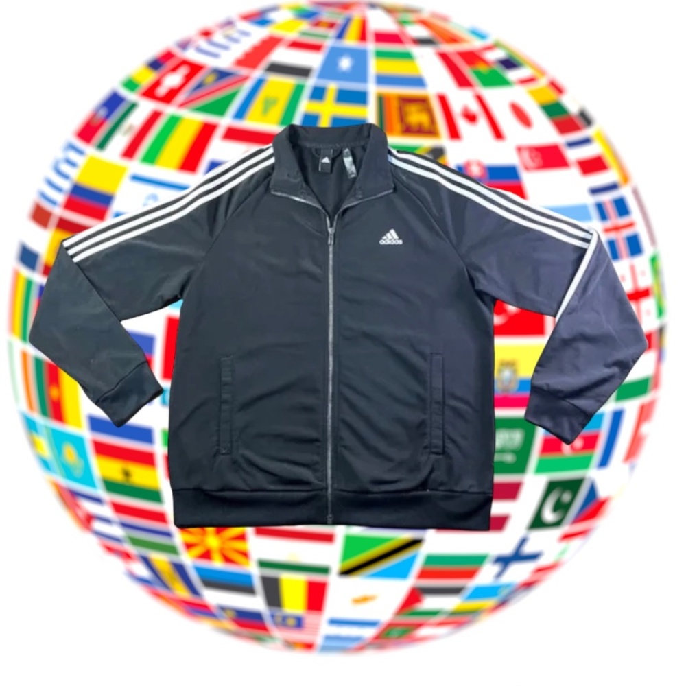 Vintage 90's Adidas Track Top Jacket Large Adidas Equipment Three Stripes Tracks